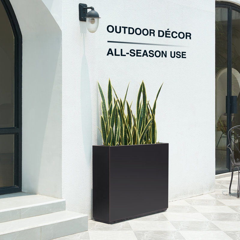 AllModern Tormund Metal Planter Box & Reviews Wayfair